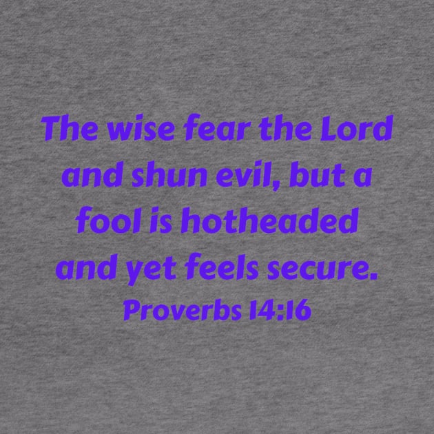 Bible Verse Proverbs 14:16 by Prayingwarrior